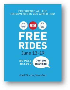 Free rides on all transit modes June 13-19, 2021 - come explore NEXT GEN RTA!