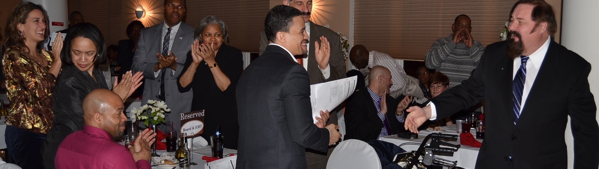 Operator James Lee (right) received a standing ovation when his award was announced. Operator James Lee (right) received a standing ovation when his award was announced.