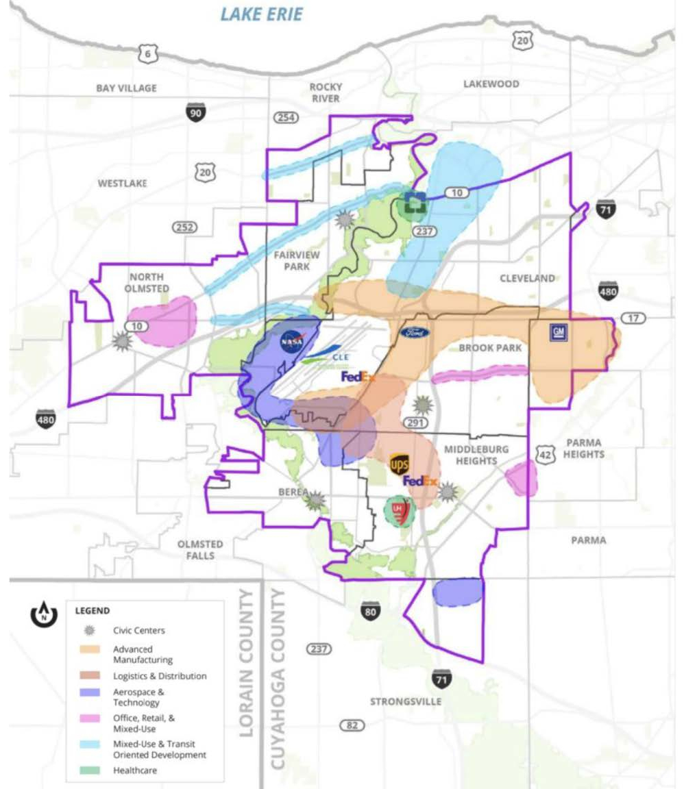 RTA ConnectWorks for the Aerozone is available inside the purple area.