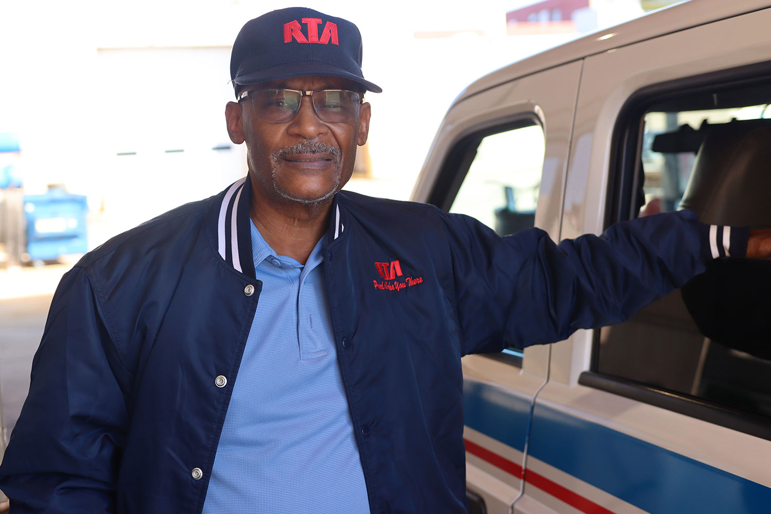 Paratransit Operator James “Jimmy” Smith honored for 45 years of Safe Operating with the Greater Cleveland Regional Transit Authority (GCRTA) in October 2025.