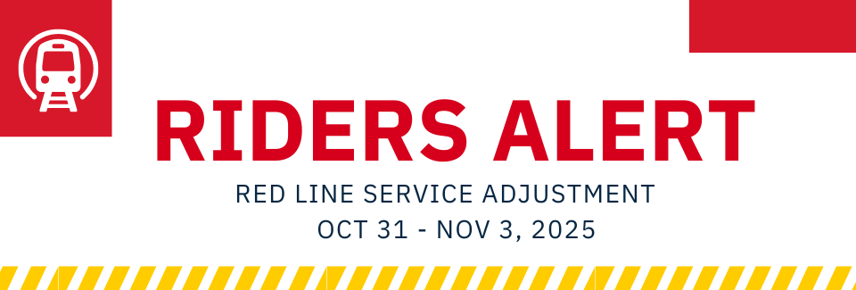 Red Line Service Adjustment: 30-Minute Frequency at Airport, Brookpark & Puritas