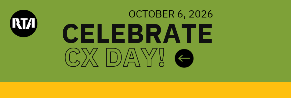 Green background text - Celebrate CX Day October 6, 2026