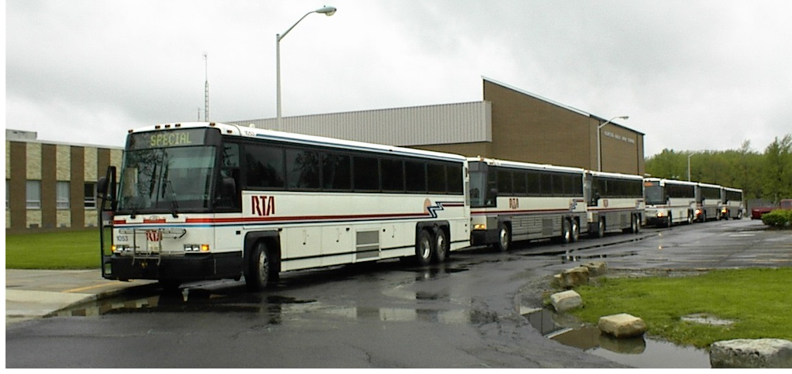  April 4, 2001: RTA service to Tribe starts with new MCI coaches