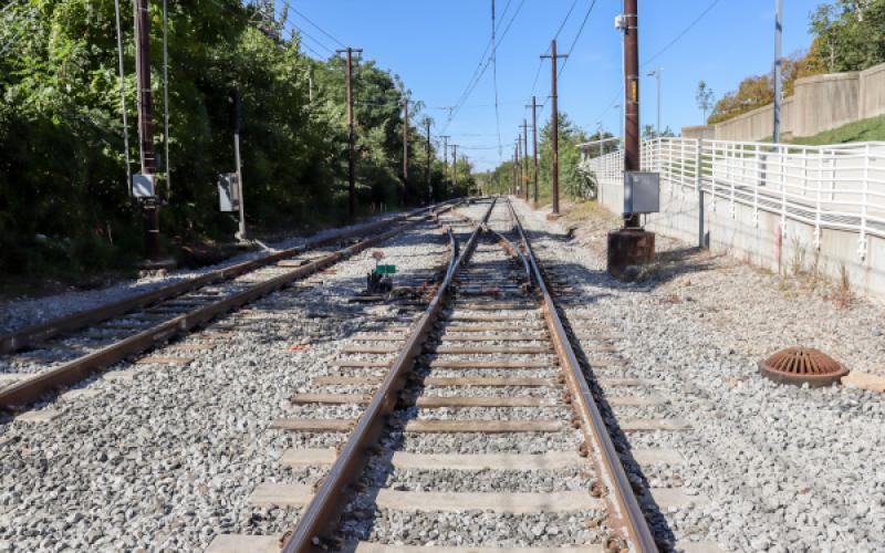 Completed Light Rail Construction