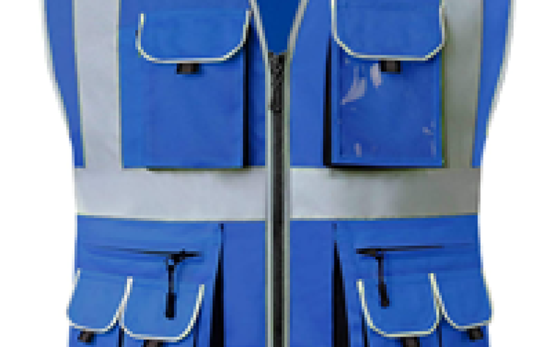 Blue vests surveyors wear.