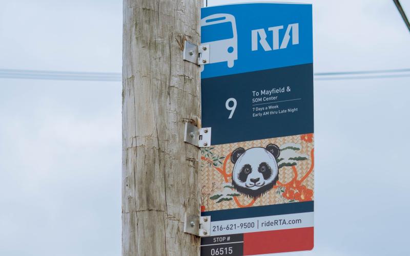 Route 9 - AAPI Bus stop Sign