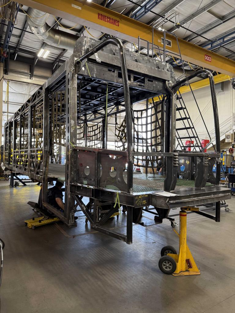 Front view of completed Car Shell 