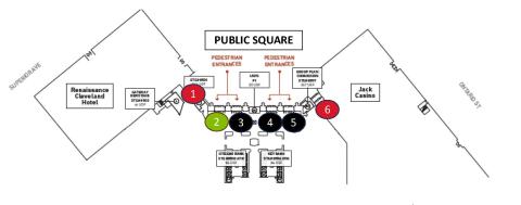 Public Square door closures effective September 9, 2024