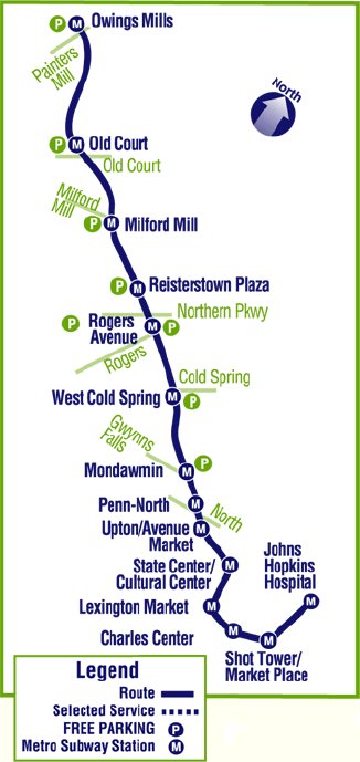 Figure 8 Metro Subway Service Area